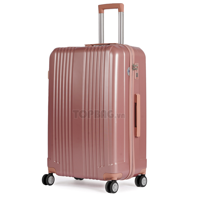 Vali kéo Hùng Phát 603 28 inch (L) - Hồng, thiết kế thời trang, màu hồng nữ tính