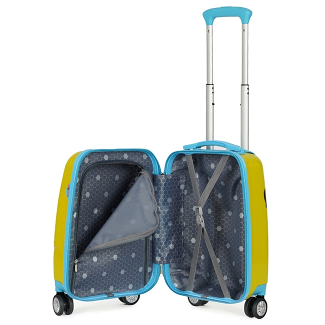 Bên trong của vali kéo trẻ em Hùng Phát được chia thành 2 ngăn tiện dụng