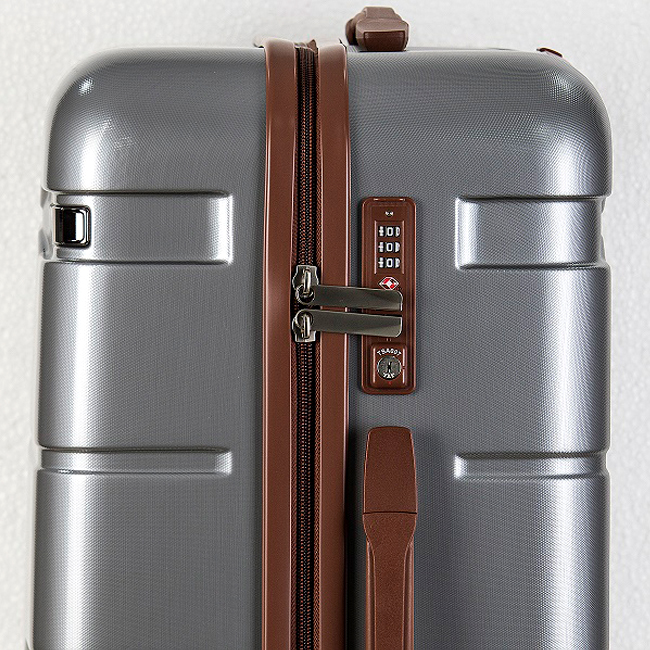 Vali Meganine 9081 20 inch (S) - Silver được trang bị khóa số TSA chuẩn quốc tế