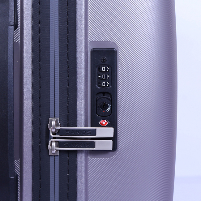 Vali Sakos Infinity được trang bị khóa số TSA cao cấp, bền bỉ, chống dò phá mật khẩu