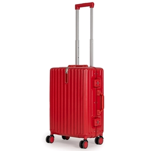 Vali nhựa khung nhôm Travel King 805 20 inch (S) - Đỏ